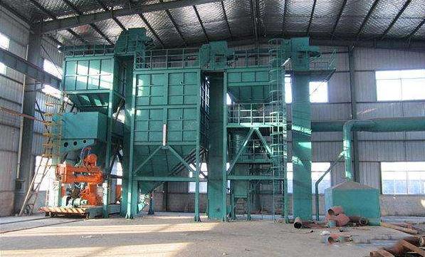 树脂砂生产线图示